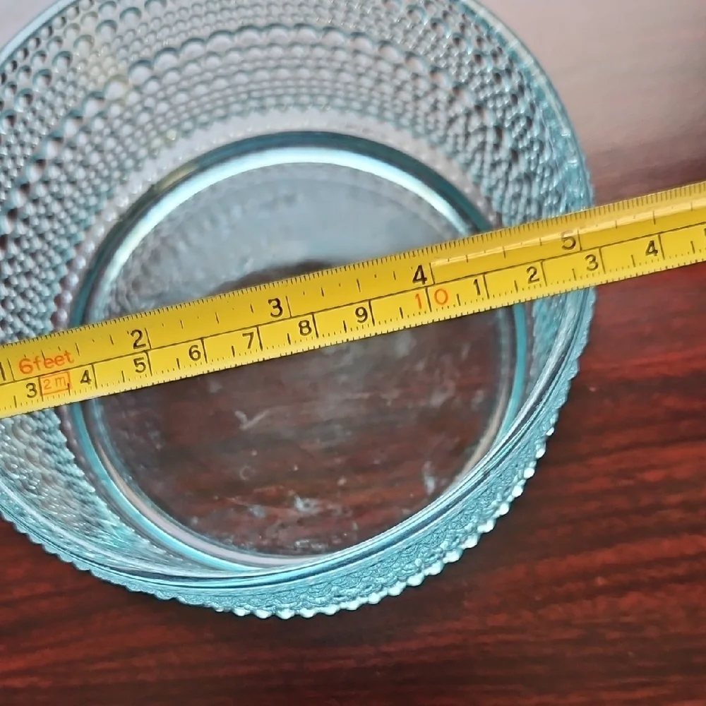 Elegant Blue Glass Bowl